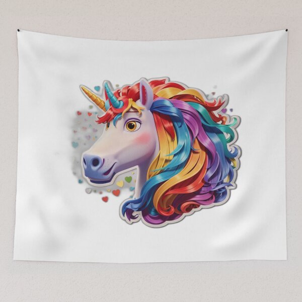 Item preview, Rainbow Unicorn T-Shirt Design designed and sold by artistmagicshop.