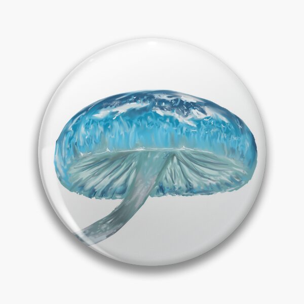 Item preview, Blue Mushroom - Mycena Interrupta designed and sold by ElomaArts.