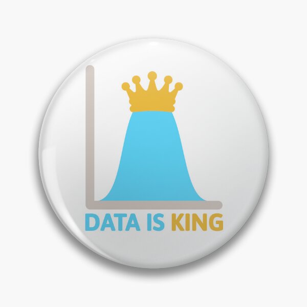Item preview, Data Is King! Funny Data Analyst designed and sold by PMCreative.