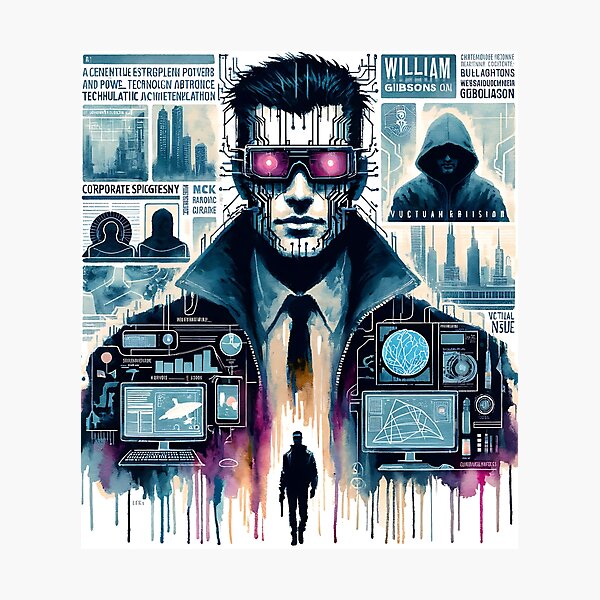 Item preview, Neuromancer - Watercolour designed and sold by Sovietmovies.