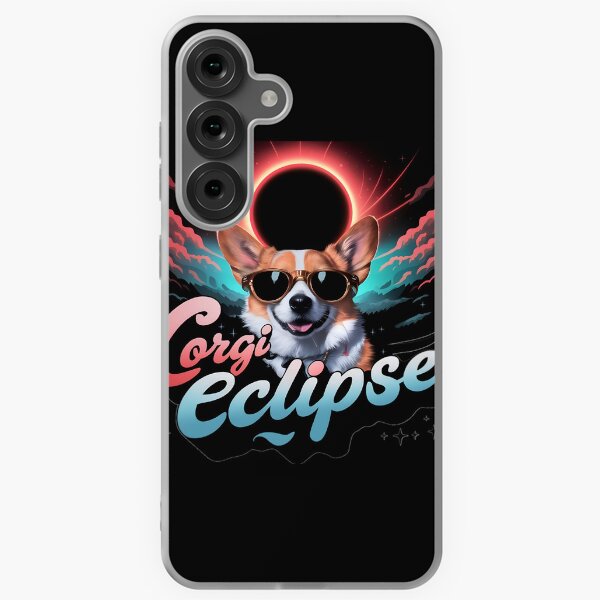 Item preview, Cute Corgi Dog Eclipse designed and sold by PlanetMarker.