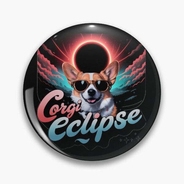 Item preview, Cute Corgi Dog Eclipse designed and sold by PlanetMarker.