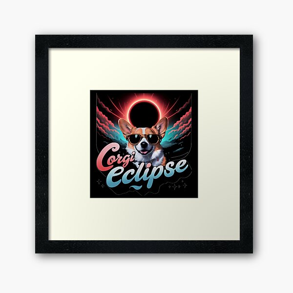 Item preview, Cute Corgi Dog Eclipse designed and sold by PlanetMarker.