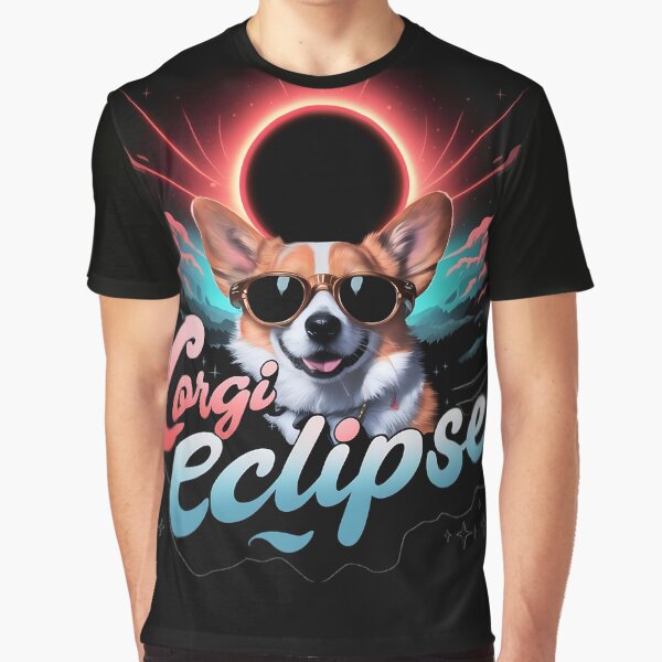 Item preview, Cute Corgi Dog Eclipse designed and sold by PlanetMarker.