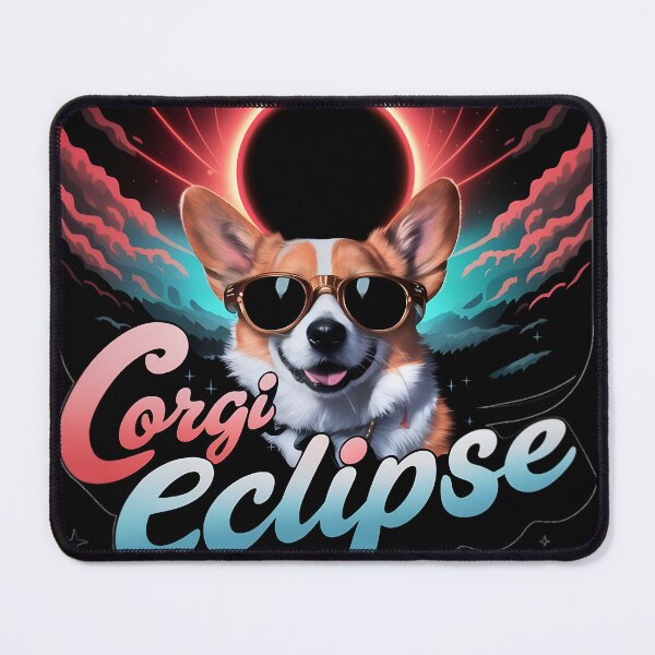 Item preview, Cute Corgi Dog Eclipse designed and sold by PlanetMarker.