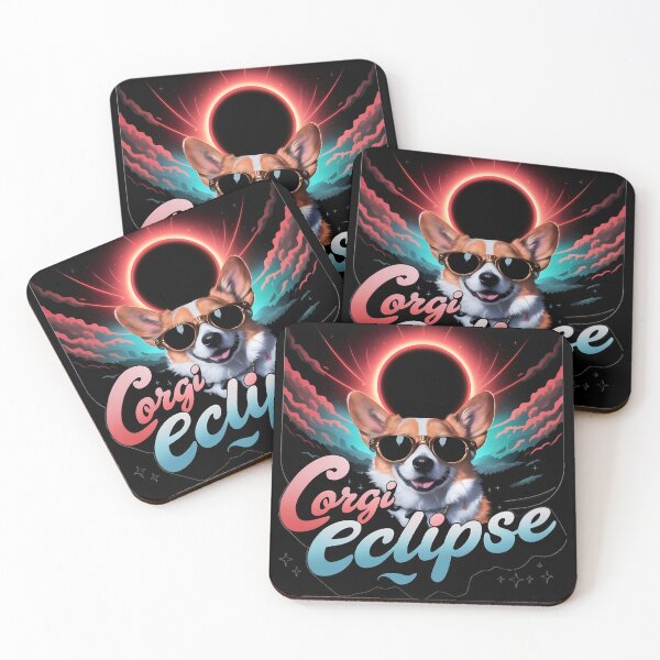Item preview, Cute Corgi Dog Eclipse designed and sold by PlanetMarker.