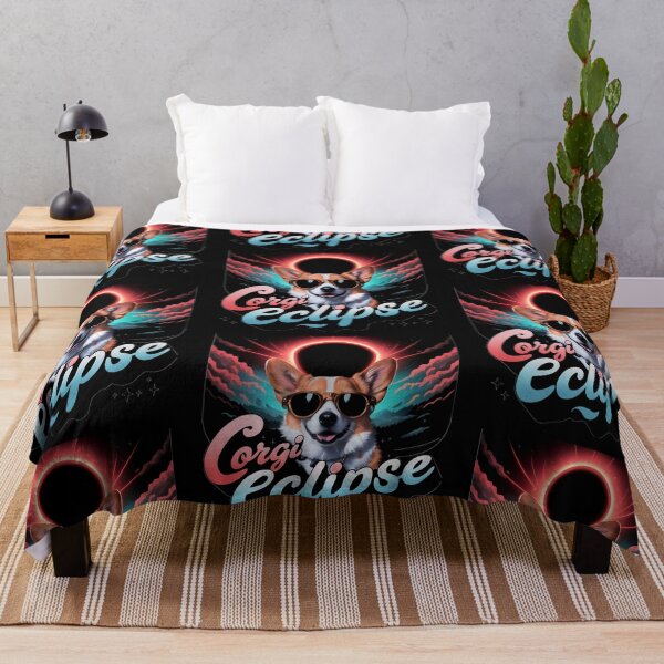 Item preview, Cute Corgi Dog Eclipse designed and sold by PlanetMarker.