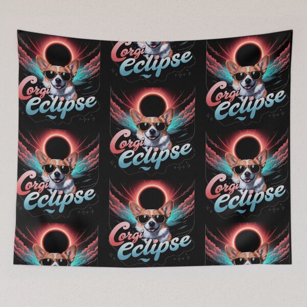 Item preview, Cute Corgi Dog Eclipse designed and sold by PlanetMarker.