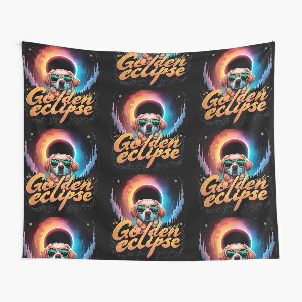 Item preview, Cute Golden Retriever Dog Eclipse designed and sold by PlanetMarker.