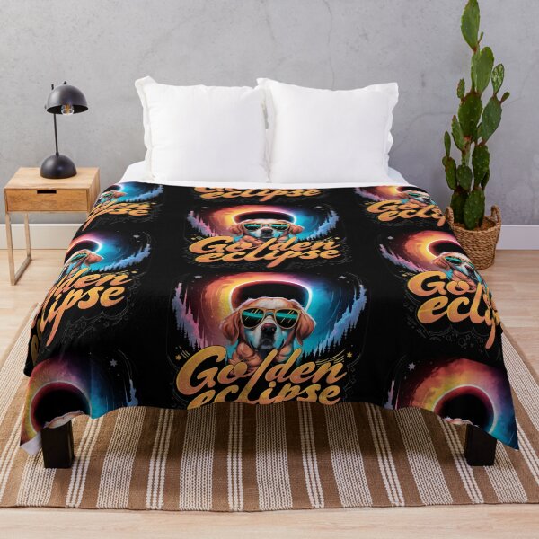 Item preview, Cute Golden Retriever Dog Eclipse designed and sold by PlanetMarker.