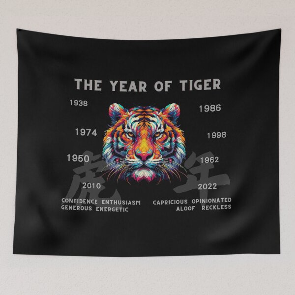 Item preview, Zodiac Signs - Tiger designed and sold by PrintsQuarter.
