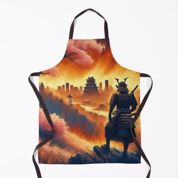 Item preview, Samurai Watching The Burning City Of Tokyo designed and sold by TomFrontierArt.