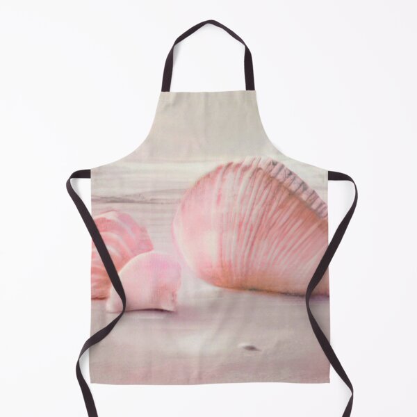 Item preview, Seashells On The Beach. Abstract Seascape In Pastel Pink designed and sold by Pretty-Bird.