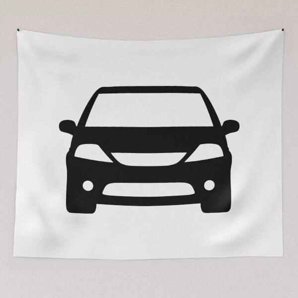 Aperçu de l'œuvre Citroën C3 2002-2008 silhouette noire créée et vendue par EdimDesign.