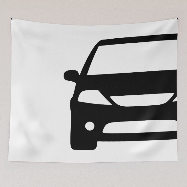 Item preview, Citroen C3 2002-2008 square black silhouette designed and sold by EdimDesign.