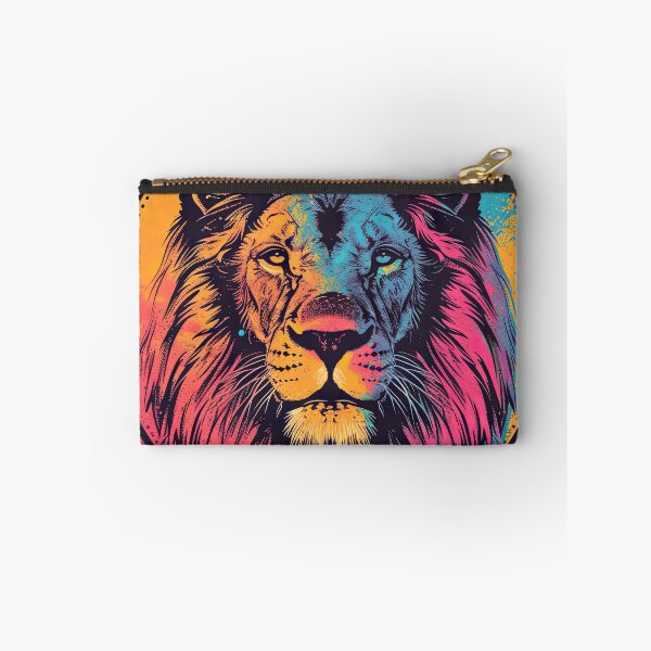 Item preview, Tri-Color Asiatic Lion Illustration designed and sold by OccultDreams.