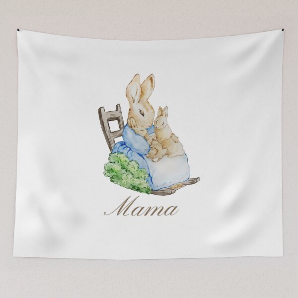 Artikelvorschau, Cottagecore Vintage Mama Rabbit, Peter Rabbit inspiriert, Muttertagsgeschenk entworfen und verkauft von P3113creates.