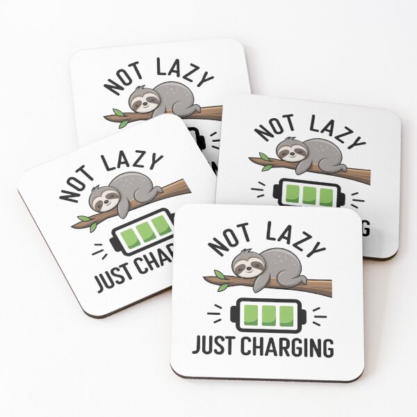 Item preview, Not Lazy Just Charging Sloth designed and sold by Krieghorn.