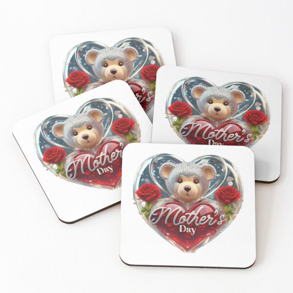 Item preview, bear with crystal heart for mam Mothers Day designed and sold by Expressions-Sel.