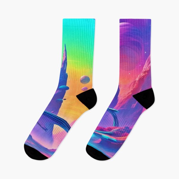 Item preview, Paisaje alienígena de moda: tonos fríos designed and sold by Health And Fitness Posts e-Store.