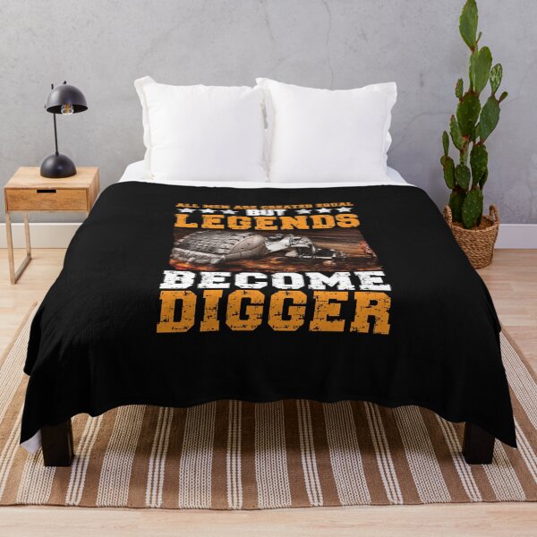 Item preview, All Men Created Equal But Legends Become Digger / Digger / Mining designed and sold by Tee Hub.