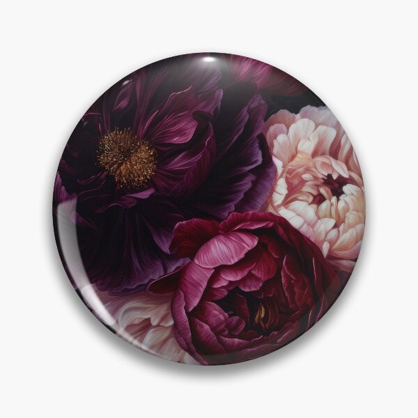 Item preview, Baroque Maximalism Bold Night Peonies Nightgarden designed and sold by UtArt.