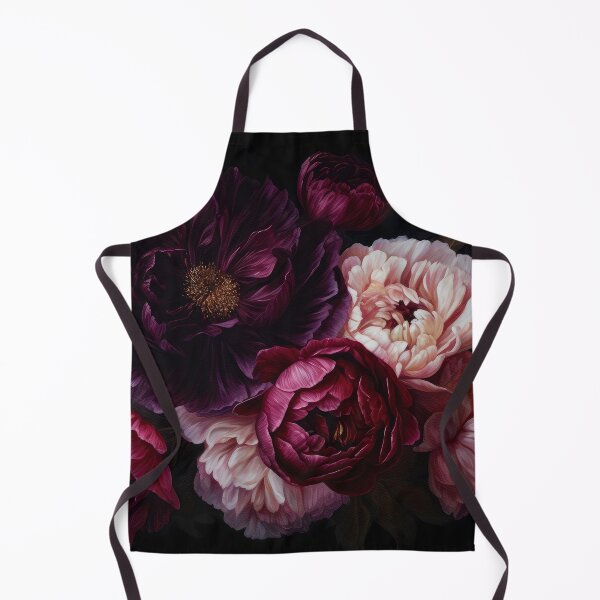 Item preview, Baroque Maximalism Bold Night Peonies Nightgarden designed and sold by UtArt.