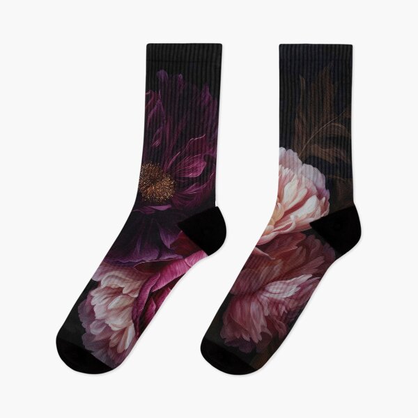 Item preview, Baroque Maximalism Bold Night Peonies Nightgarden designed and sold by UtArt.