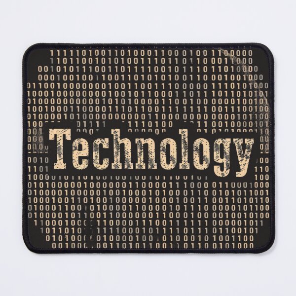 Item preview, Elegant Circularity: "Technology" in Serif Script Binary Matrix designed and sold by Ace Apparel  Attire.