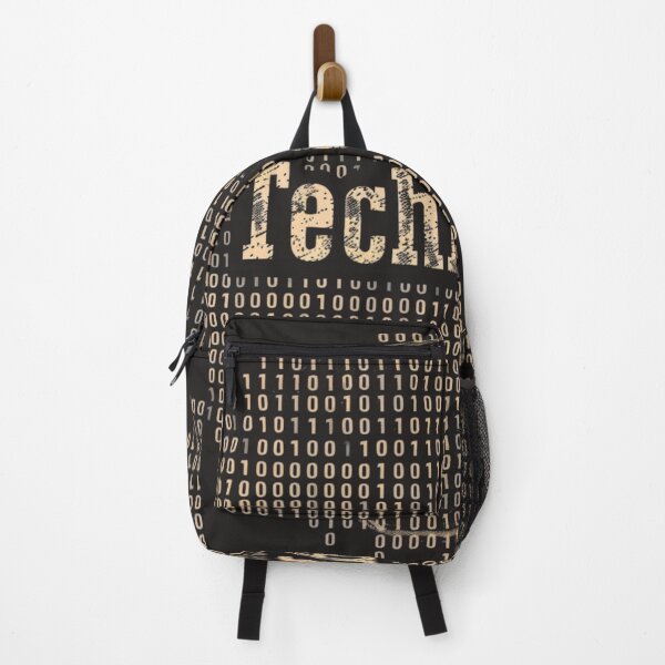 Item preview, Elegant Circularity: "Technology" in Serif Script Binary Matrix designed and sold by Ace Apparel  Attire.