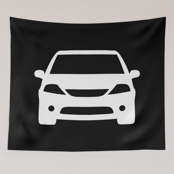 Aperçu de l'œuvre Citroën C3 2002-2008 silhouette blanche créée et vendue par EdimDesign.