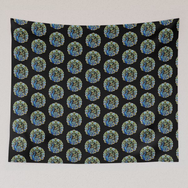 Item preview, Peacock Stained Glass T-Shirt Design: Exquisite Art for Your Wardrobe designed and sold by Gatsbird Design.