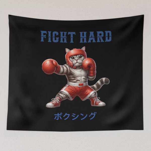 Item preview, Fight Hard Cat  designed and sold by TMars.