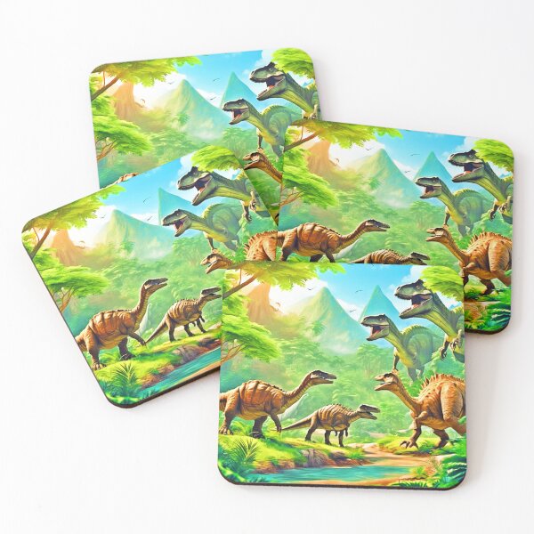Item preview, Dinosaurs in Natural Habitat designed and sold by Health And Fitness Posts e-Store.