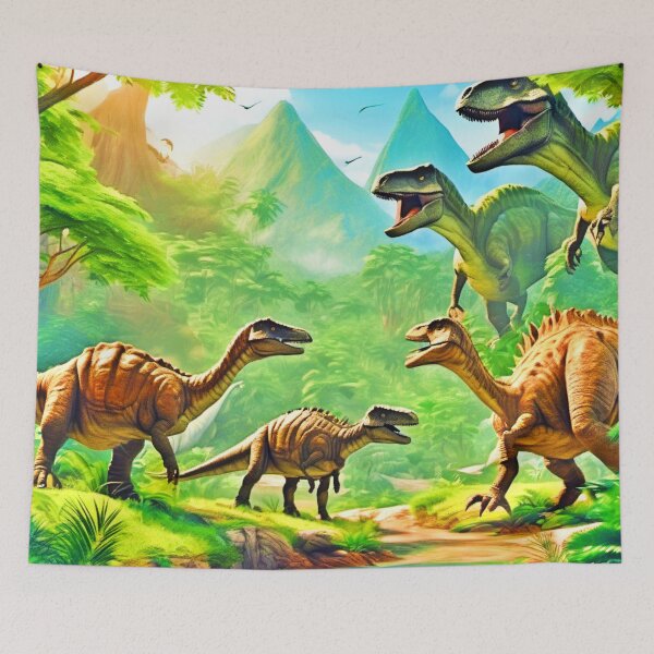Item preview, Dinosaurs in Natural Habitat designed and sold by Health And Fitness Posts e-Store.