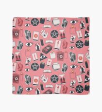 Tarot Iconography on Pink Scarf