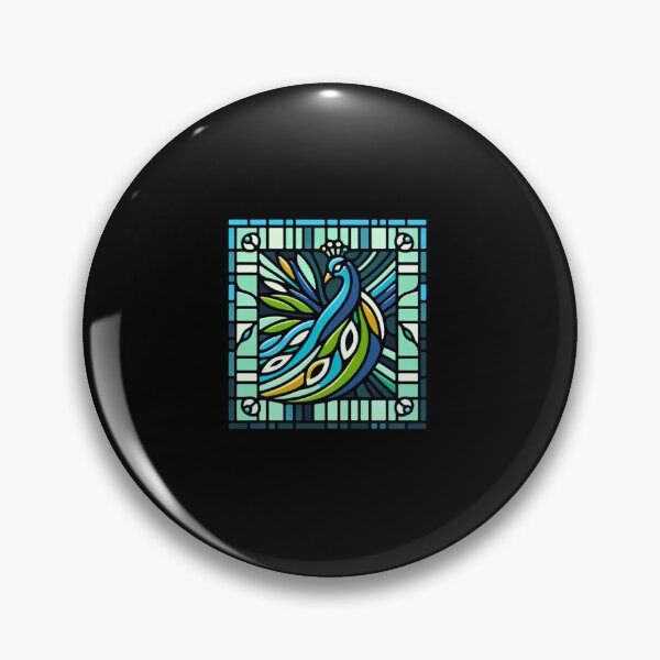 Item preview, Peacock Stained Glass - Stunning T-Shirt Design! designed and sold by Gatsbird Design.