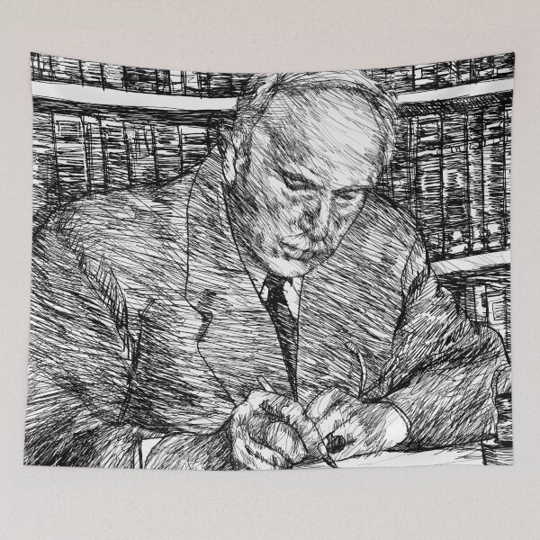 Item preview, CARL JUNG - ink portrait .4 designed and sold by lautir.