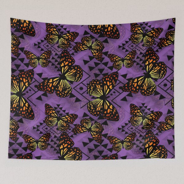 Item preview, Pale Purple / Black  / Fire Color Native Butterfly 2024 designed and sold by JMWCD.