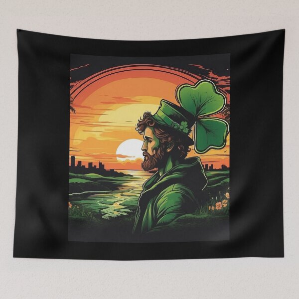Item preview, St Patricks Day with sunset designed and sold by products4urduke.