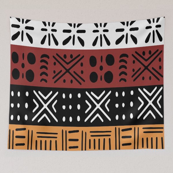 Item preview, Patrón étnico tradicional africano bogolan designed and sold by Wolagno.