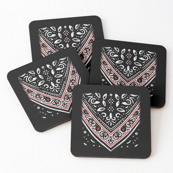 Item preview, Black and Red Bandana Print - Stylish T-shirt Design for Trendsetters designed and sold by Gatsbird Design.