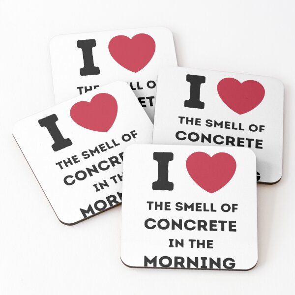 Item preview, I LOVE THE SMELL OF CONCRETE IN THE MORNING designed and sold by ArchitecturNest.
