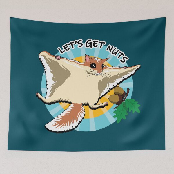 Item preview, Let's Get Nuts | Flying Squirrel designed and sold by TMBTM.