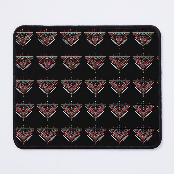 Item preview, Black and Red Bandana Design for Stylish T-Shirts designed and sold by Gatsbird Design.