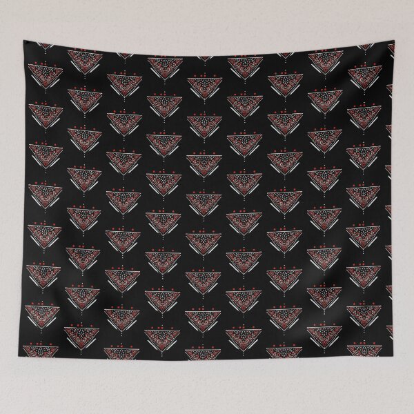 Item preview, Black and Red Bandana Design for Stylish T-Shirts designed and sold by Gatsbird Design.