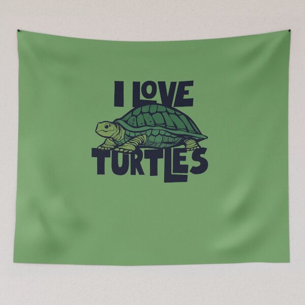 Item preview, I Love Turtles designed and sold by FrictionMaxxing.