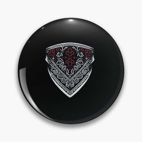 Item preview, Black and Red Bandana Design for Stylish T-Shirts designed and sold by Gatsbird Design.