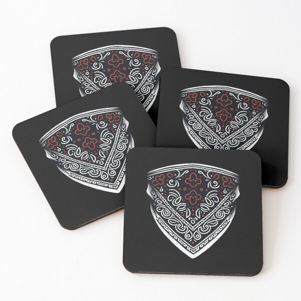 Item preview, Black and Red Bandana Design for Stylish T-Shirts designed and sold by Gatsbird Design.