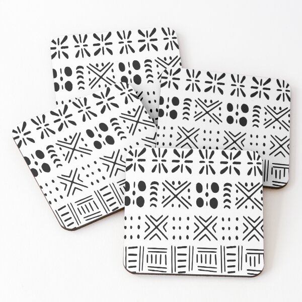 Aperçu de l'œuvre Motif ethnique traditionnel africain Bogolan créée et vendue par Wolagno.